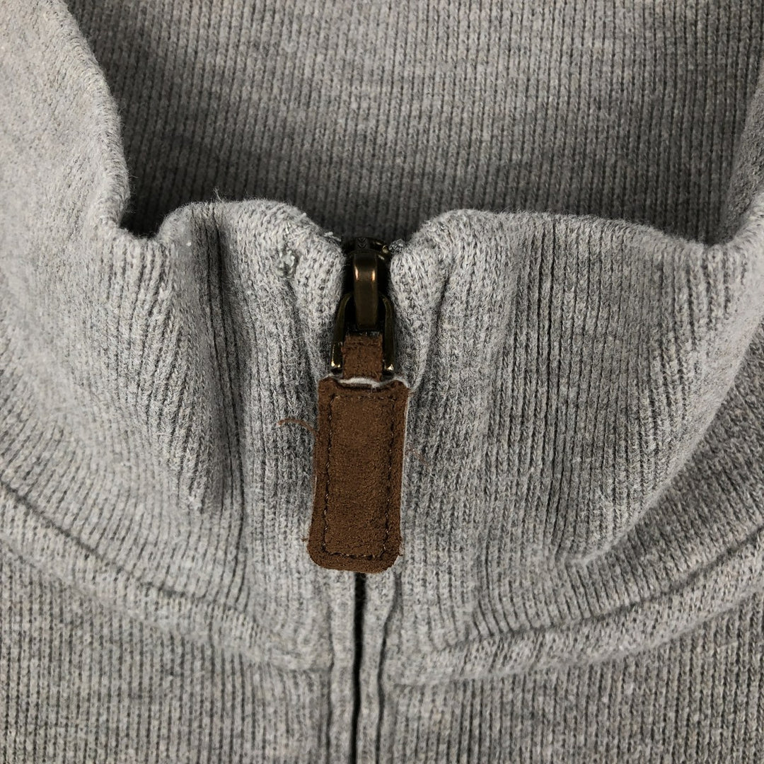 Ralph Lauren POLO by Ralph Lauren Half-Zip Sweatshirt, Men's M cotton gray type Vintage Second Hand