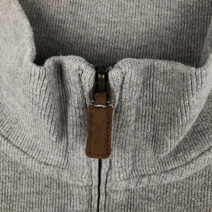 Ralph Lauren POLO by Ralph Lauren Half-Zip Sweatshirt, Men's M cotton gray type Vintage Second Hand