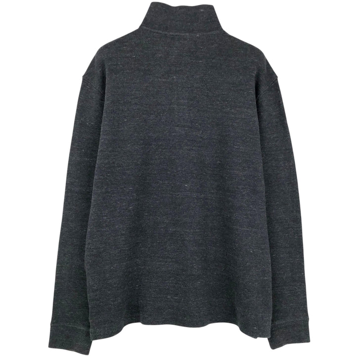 Ralph Lauren POLO RALPH LAUREN Half-zip sweatshirt, sweatshirt, men's size L cotton Charcoal Vintage Second Hand