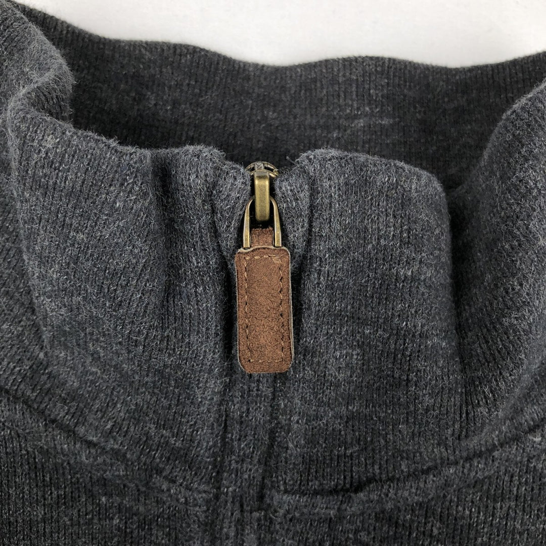 Ralph Lauren POLO RALPH LAUREN Half-zip sweatshirt, sweatshirt, men's size L cotton Charcoal Vintage Second Hand