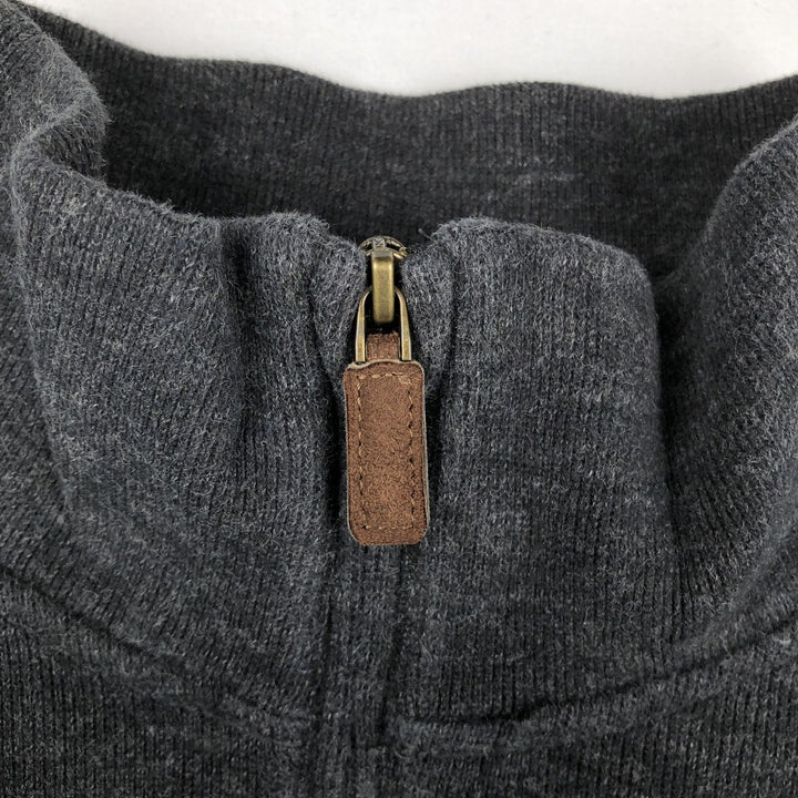 Ralph Lauren POLO RALPH LAUREN Half-zip sweatshirt, sweatshirt, men's size L cotton Charcoal Vintage Second Hand
