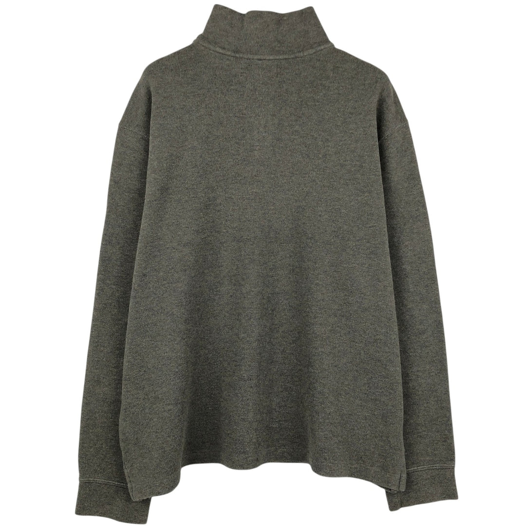 Ralph Lauren POLO by Ralph Lauren Half-Zip Sweatshirt, Men's XL cotton gray type Vintage Second Hand