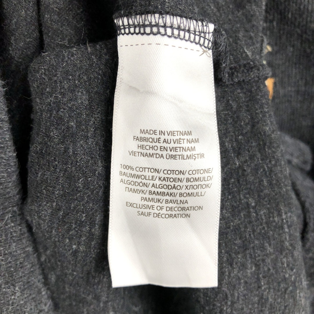 Ralph Lauren ESTATE RIB Half-Zip Sweatshirt (Men's Size L) cotton Charcoal Vintage Second Hand