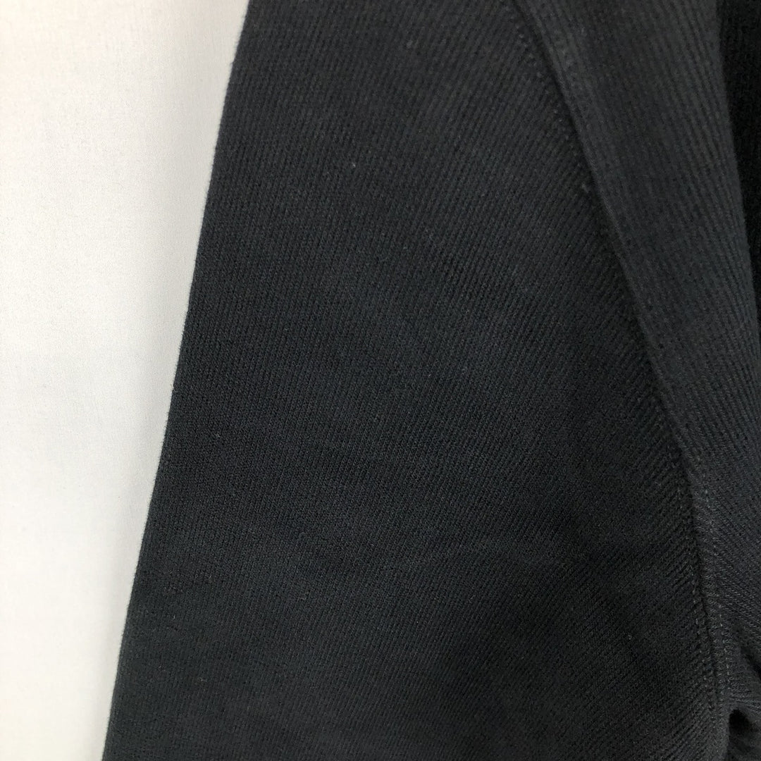 Ralph Lauren ESTATE RIB Half-Zip Sweatshirt (Men's Size L) cotton black type Vintage Second Hand