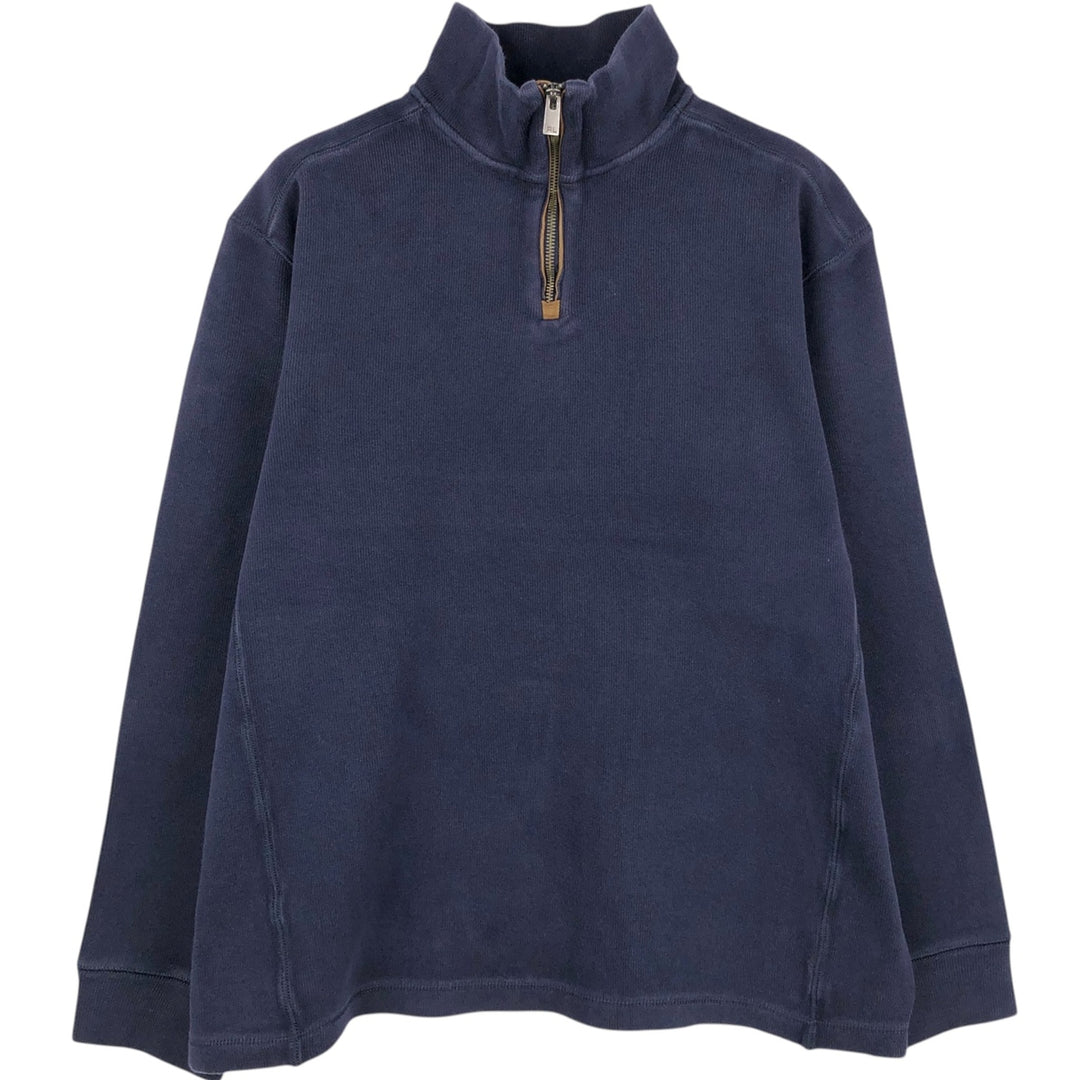 Ralph Lauren POLO by Ralph Lauren Half-Zip Sweatshirt, Men's Size L cotton navy blue type Vintage Second Hand