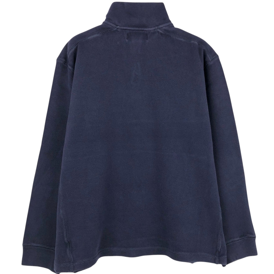 Ralph Lauren POLO by Ralph Lauren Half-Zip Sweatshirt, Men's Size L cotton navy blue type Vintage Second Hand
