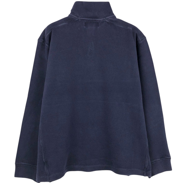 Ralph Lauren POLO by Ralph Lauren Half-Zip Sweatshirt, Men's Size L cotton navy blue type Vintage Second Hand