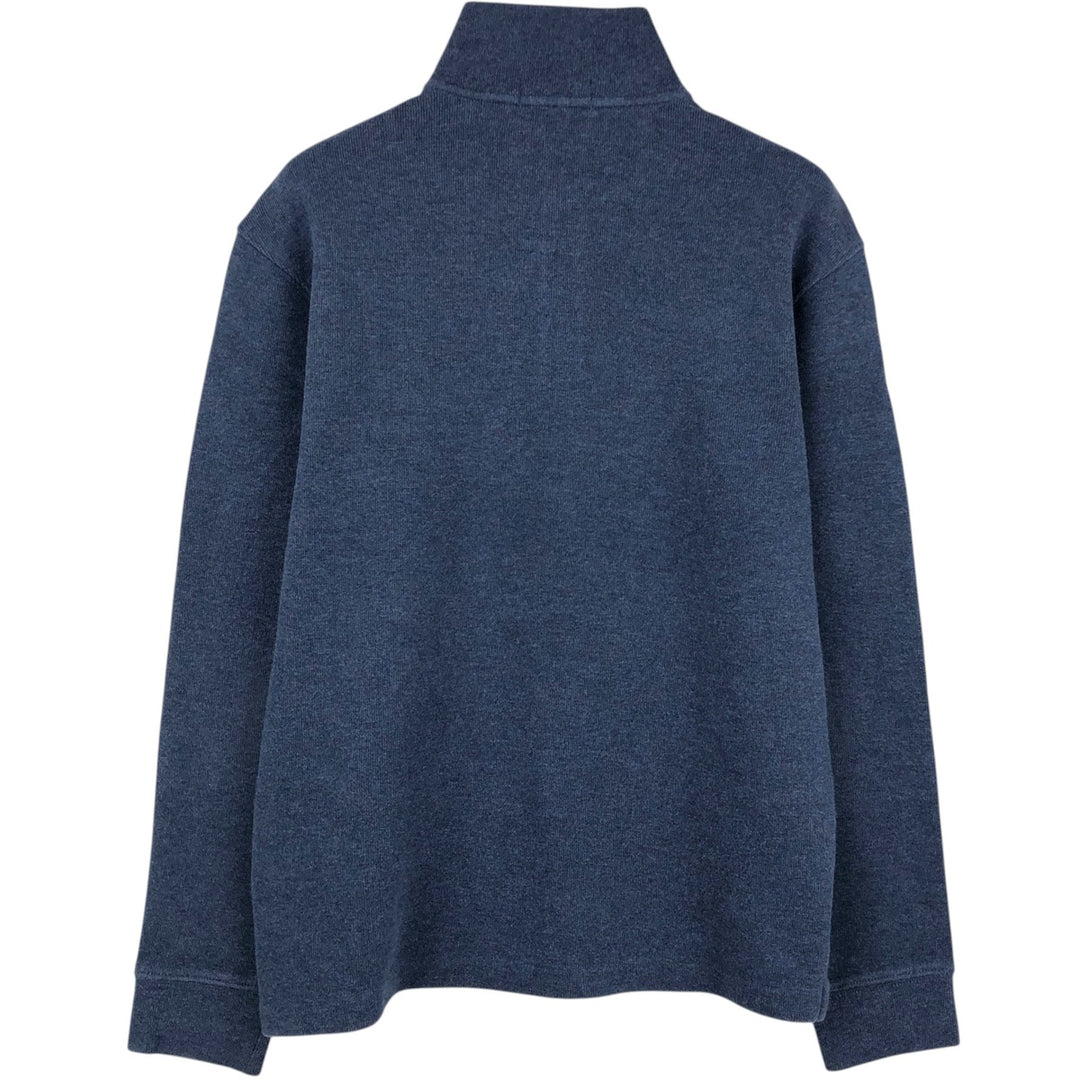 Ralph Lauren POLO RALPH LAUREN Half-zip sweatshirt, men's M size cotton blue type Vintage Second Hand