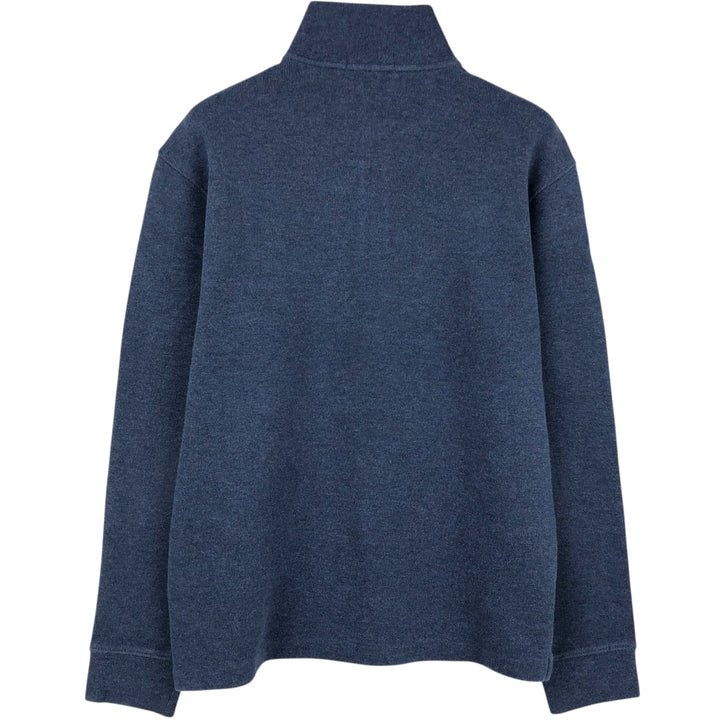 Ralph Lauren POLO RALPH LAUREN Half-zip sweatshirt, men's M size cotton blue type Vintage Second Hand