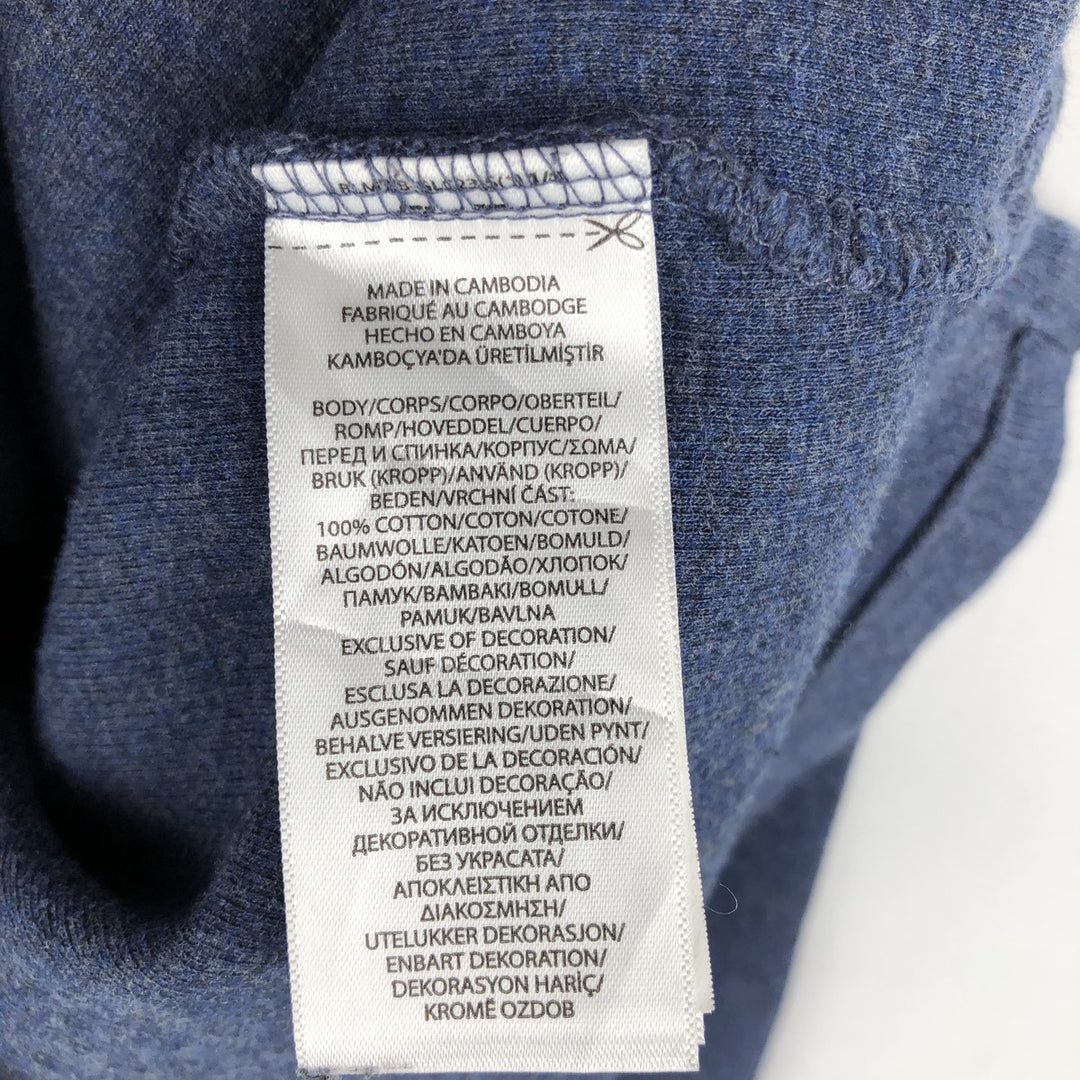 Ralph Lauren POLO RALPH LAUREN Half-zip sweatshirt, men's M size cotton blue type Vintage Second Hand