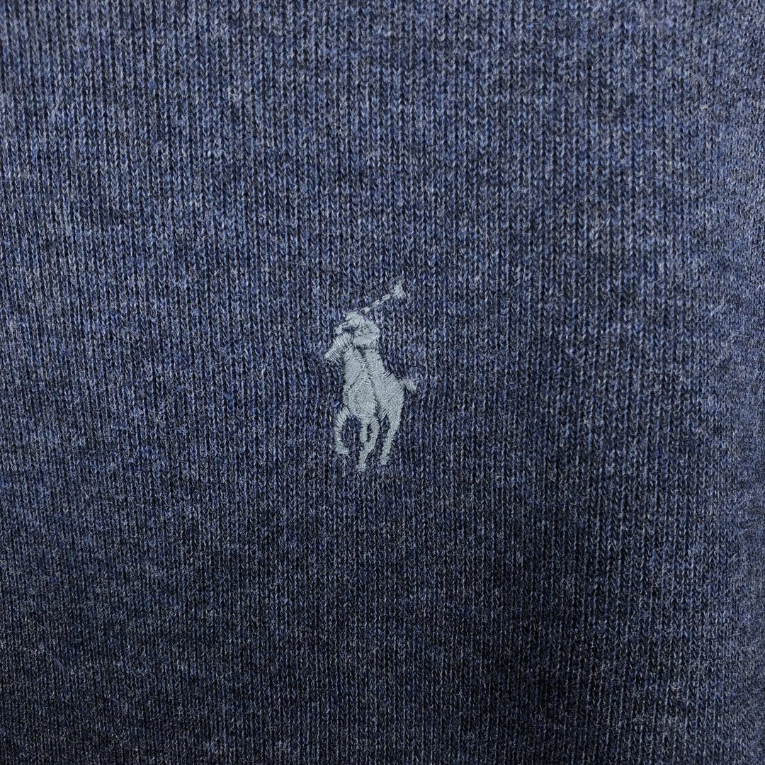 Ralph Lauren POLO RALPH LAUREN Half-zip sweatshirt, men's M size cotton blue type Vintage Second Hand