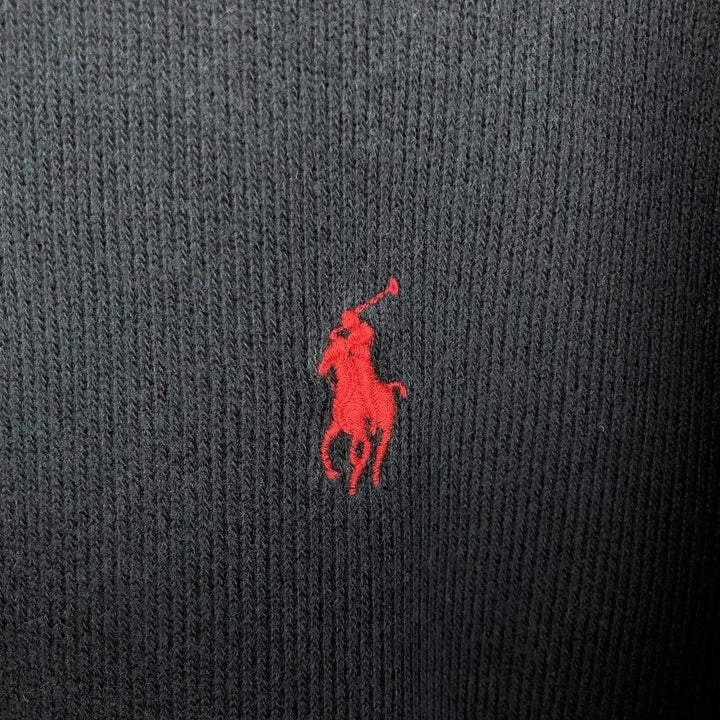 Ralph Lauren POLO by Ralph Lauren Half-Zip Sweatshirt, Men's M cotton black type Vintage Second Hand