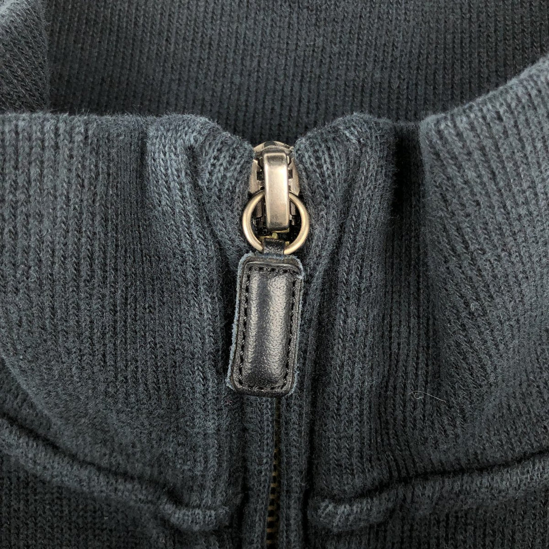 Ralph Lauren POLO by Ralph Lauren Half-Zip Sweatshirt, Men's M cotton black type Vintage Second Hand