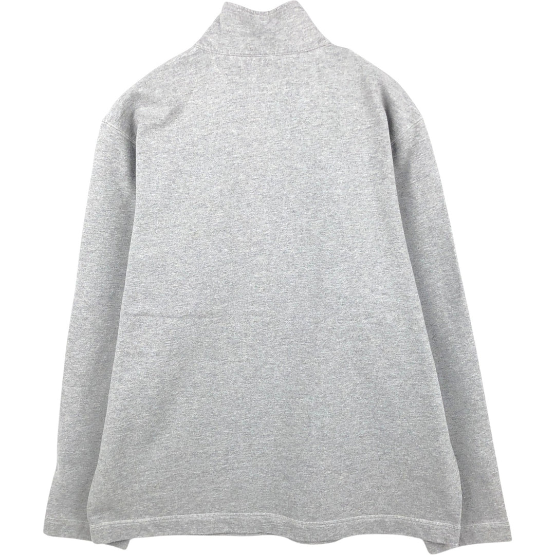 Ralph Lauren POLO SPORT half-zip sweatshirt, men's size L cotton gray type Vintage Second Hand