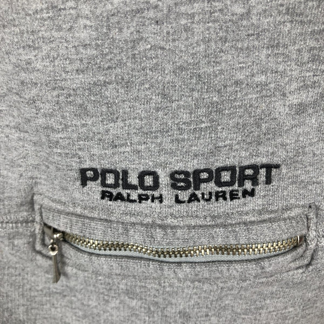 Ralph Lauren POLO SPORT half-zip sweatshirt, men's size L cotton gray type Vintage Second Hand
