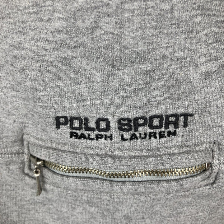 Ralph Lauren POLO SPORT half-zip sweatshirt, men's size L cotton gray type Vintage Second Hand