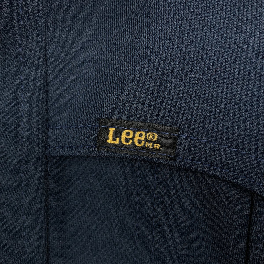 1970'S Lee Western Long-Sleeve Shirt Jacket, Made in USA, Men's Size L (Equivalent), Vintage unclear navy blue type Vintage Second Hand