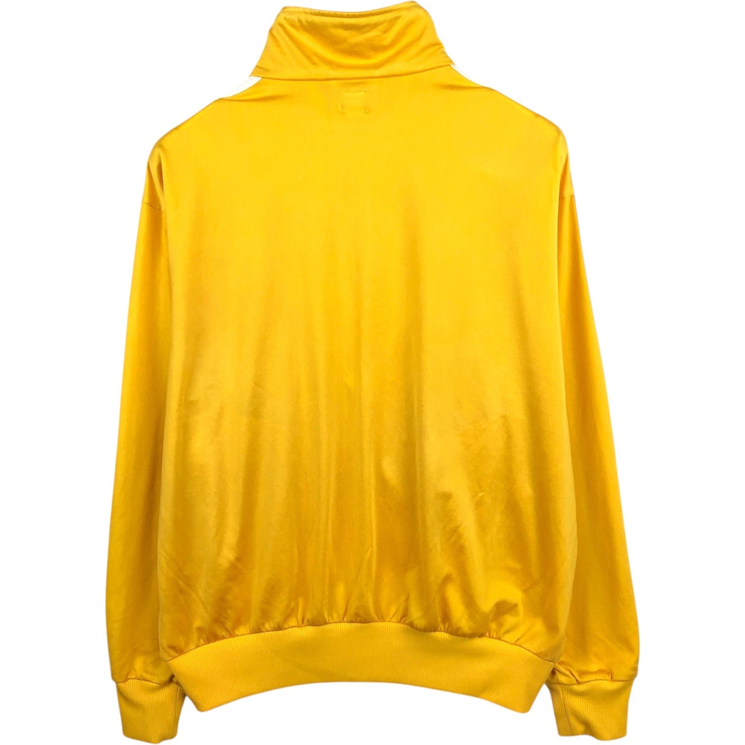 Adidas ORIGINALS Trefoil Logo Track Jacket, Men's XXL (approx.) polyester yellow type Vintage Second Hand