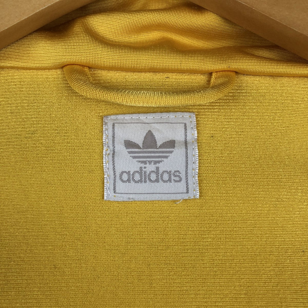 Adidas ORIGINALS Trefoil Logo Track Jacket, Men's XXL (approx.) polyester yellow type Vintage Second Hand