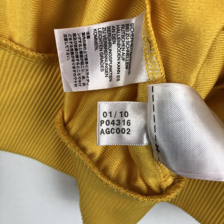 Adidas ORIGINALS Trefoil Logo Track Jacket, Men's XXL (approx.) polyester yellow type Vintage Second Hand