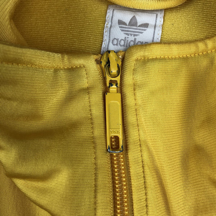 Adidas ORIGINALS Trefoil Logo Track Jacket, Men's XXL (approx.) polyester yellow type Vintage Second Hand