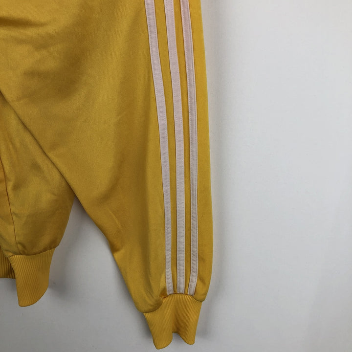 Adidas ORIGINALS Trefoil Logo Track Jacket, Men's XXL (approx.) polyester yellow type Vintage Second Hand
