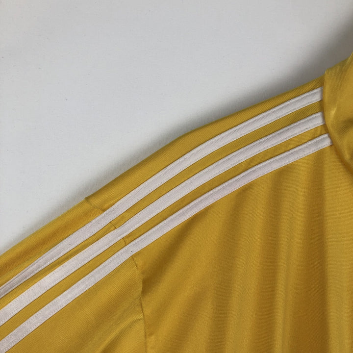 Adidas ORIGINALS Trefoil Logo Track Jacket, Men's XXL (approx.) polyester yellow type Vintage Second Hand