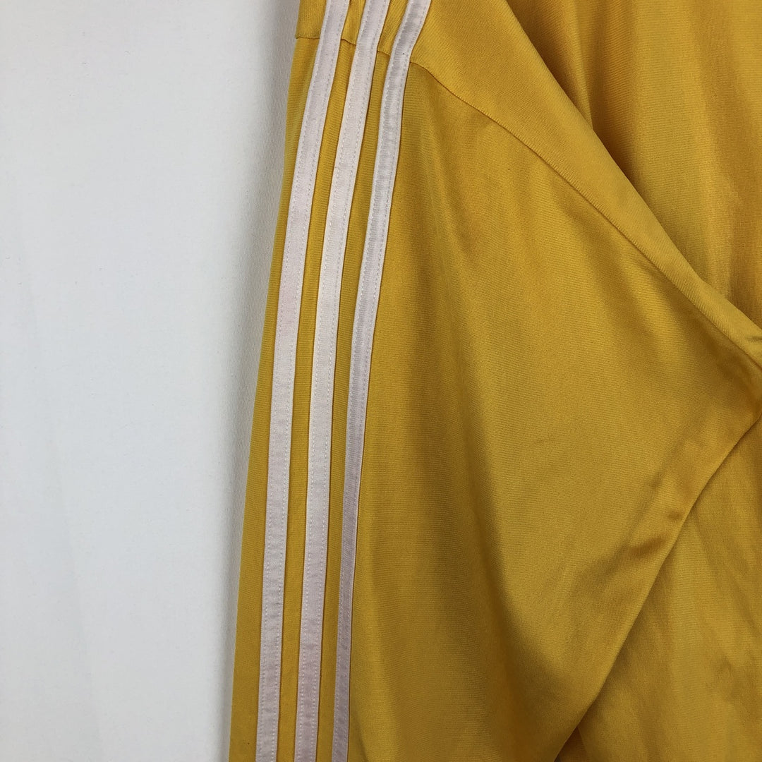 Adidas ORIGINALS Trefoil Logo Track Jacket, Men's XXL (approx.) polyester yellow type Vintage Second Hand