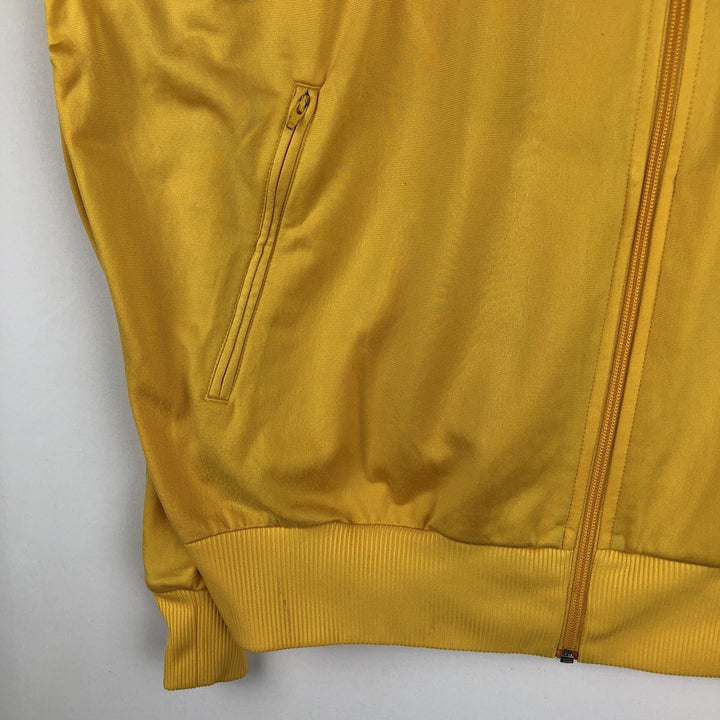 Adidas ORIGINALS Trefoil Logo Track Jacket, Men's XXL (approx.) polyester yellow type Vintage Second Hand