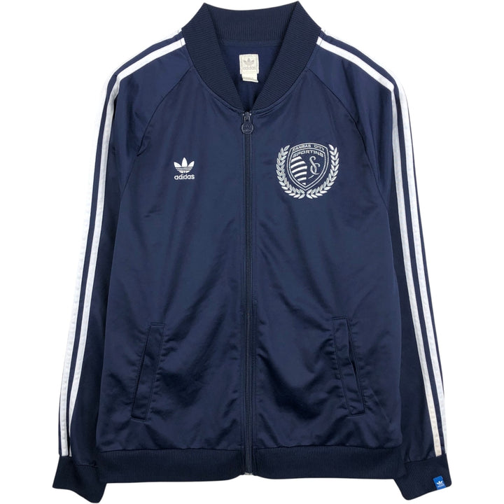 Adidas Originals Primeira Liga Sporting Clube de Portugal Jersey Track Jacket polyester navy blue type Vintage Second Hand
