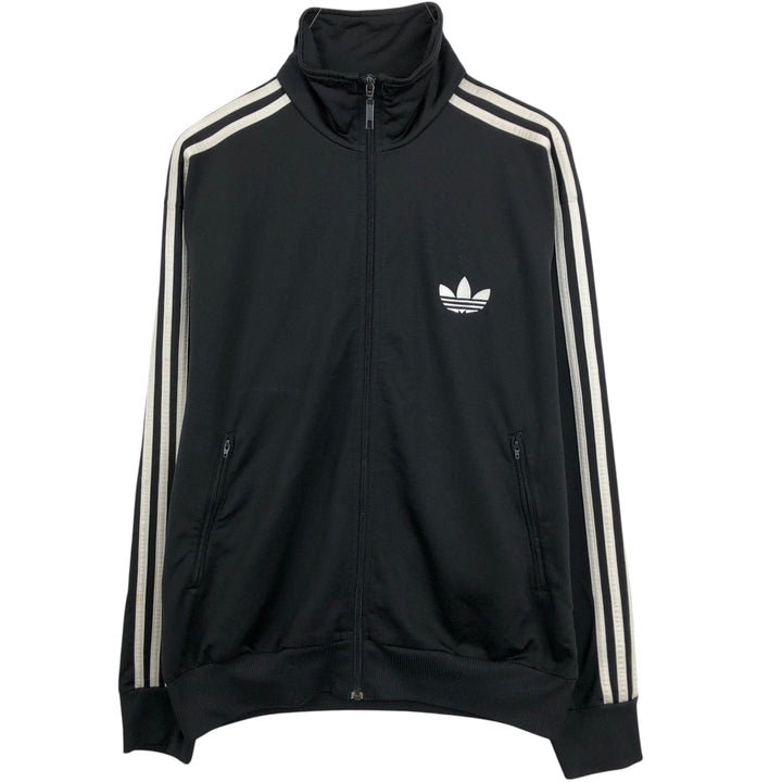 2000'S Adidas Originals Trefoil Logo Track Jacket, Men's Size L (approx.) polyester black type Vintage Second Hand