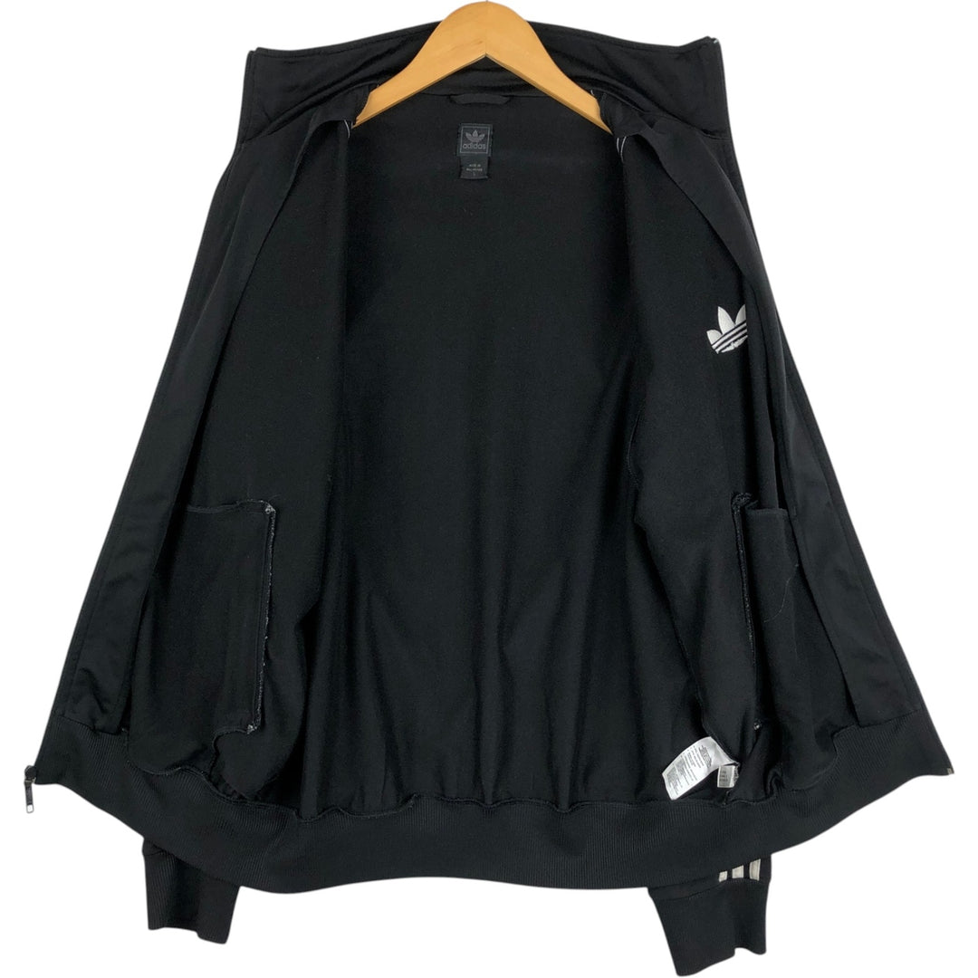 2000'S Adidas Originals Trefoil Logo Track Jacket, Men's Size L (approx.) polyester black type Vintage Second Hand