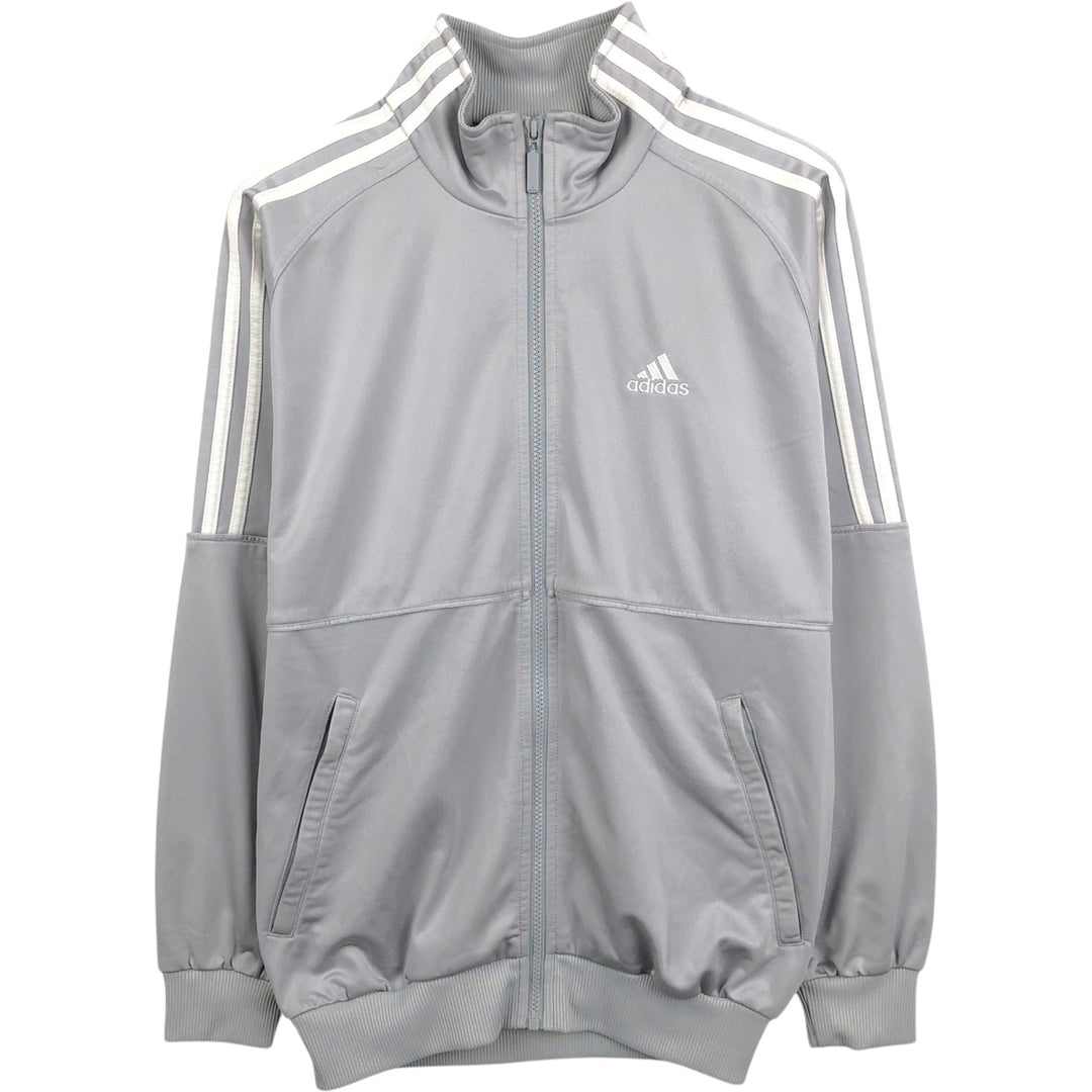 00'S adidas jersey track jacket, men's size S polyester gray type Vintage Second Hand