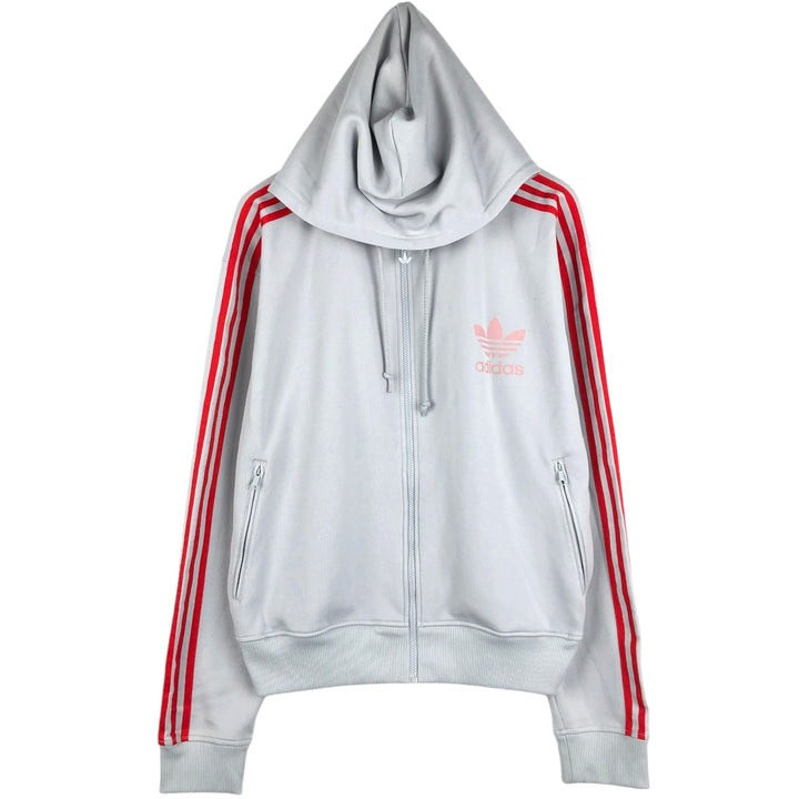 2000'S Adidas Originals Trefoil Logo Track Jacket/Hoodie - Men's Size XL (approx.) polyester gray type Vintage Second Hand