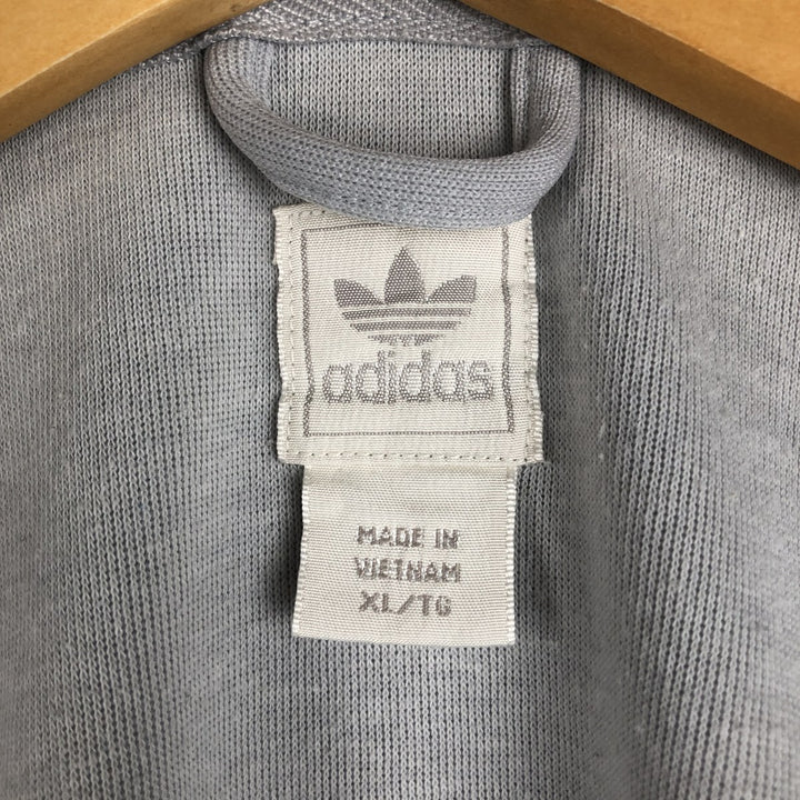 2000'S Adidas Originals Trefoil Logo Track Jacket/Hoodie - Men's Size XL (approx.) polyester gray type Vintage Second Hand