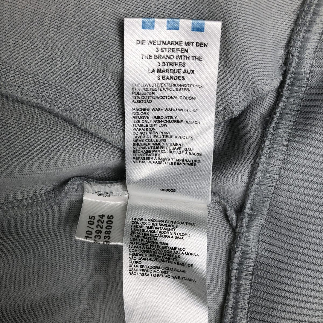 2000'S Adidas Originals Trefoil Logo Track Jacket/Hoodie - Men's Size XL (approx.) polyester gray type Vintage Second Hand