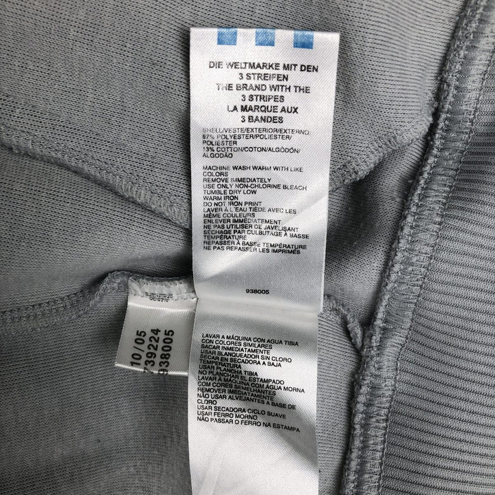 2000'S Adidas Originals Trefoil Logo Track Jacket/Hoodie - Men's Size XL (approx.) polyester gray type Vintage Second Hand
