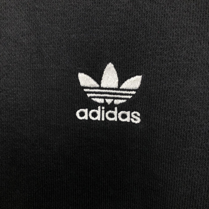 Adidas logo sweatshirt, men's size L cotton black type Vintage Second Hand
