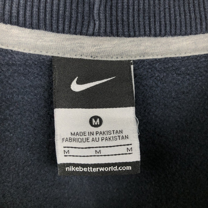 Nike One Point Logo Sweatshirt, Trainer, Men's M Size cotton navy blue type Vintage Second Hand