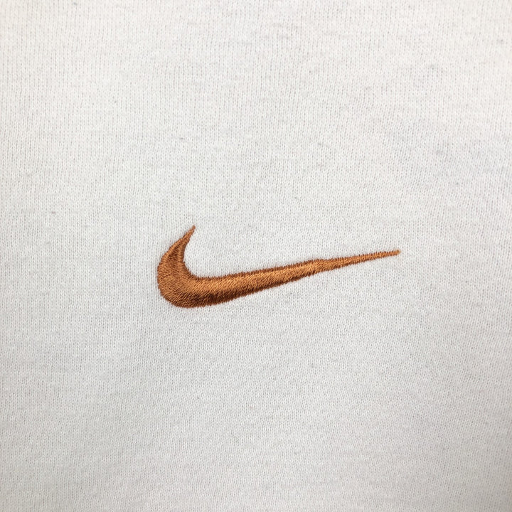 Nike One Point Logo Sweatshirt, Trainer, Men's Size L cotton white type Vintage Second Hand
