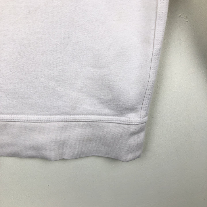Nike One Point Logo Sweatshirt, Trainer, Men's Size L cotton white type Vintage Second Hand