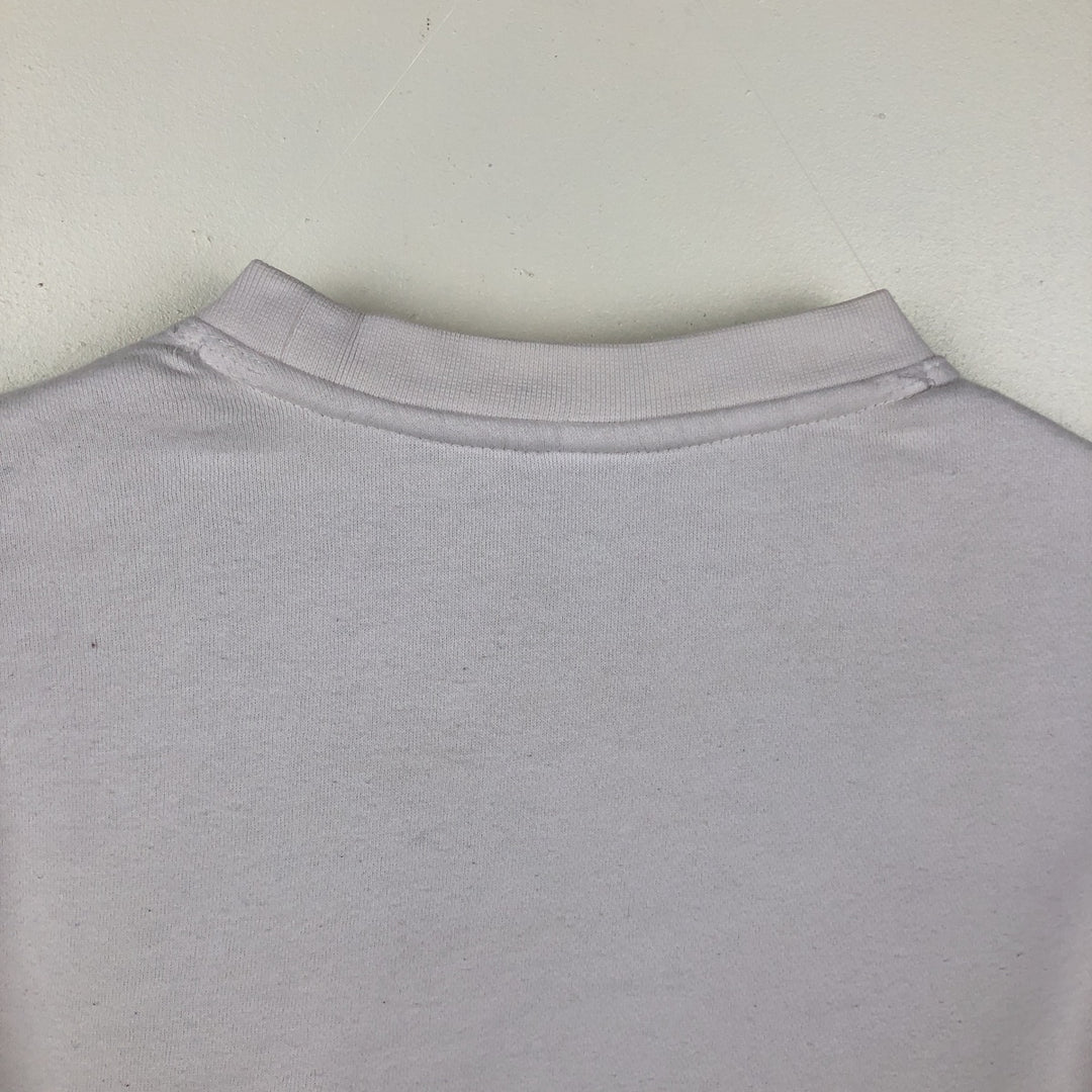 Nike One Point Logo Sweatshirt, Trainer, Men's Size L cotton white type Vintage Second Hand