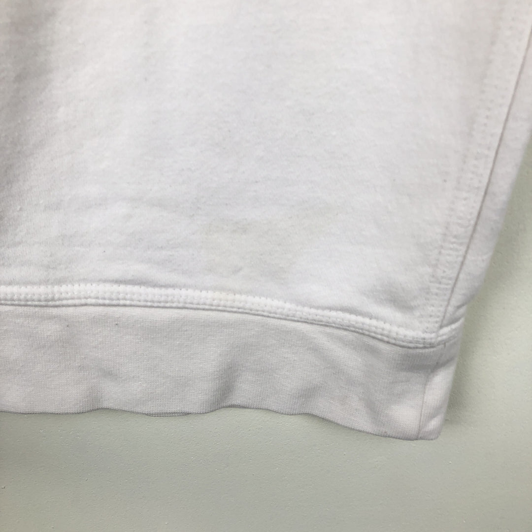 Nike One Point Logo Sweatshirt, Trainer, Men's Size L cotton white type Vintage Second Hand