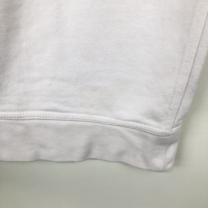 Nike One Point Logo Sweatshirt, Trainer, Men's Size L cotton white type Vintage Second Hand