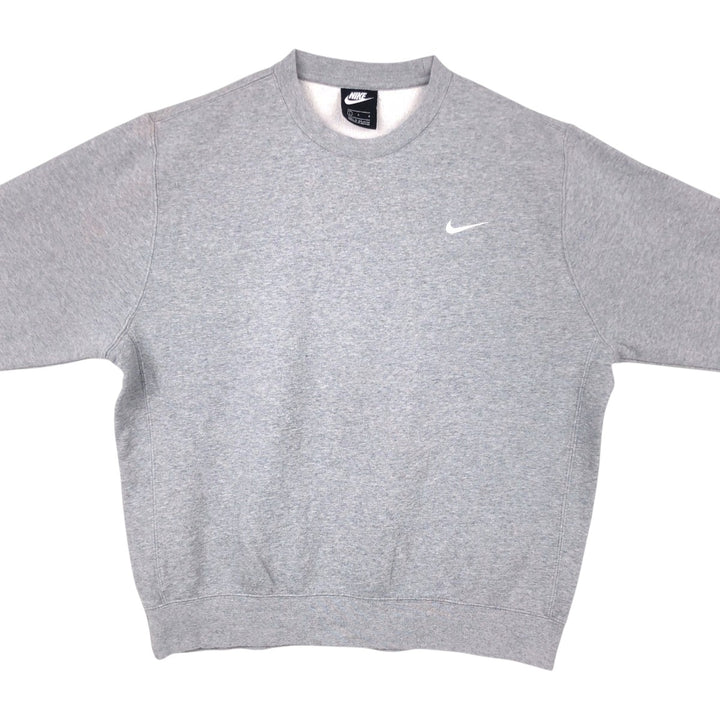 Nike One Point Logo Sweatshirt, Trainer, Men's Size L cotton gray type Vintage Second Hand