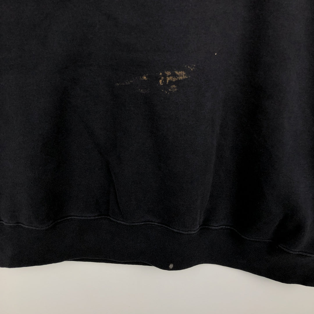 Nike TEAM Logo Sweatshirt (Men's Size L) cotton black type Vintage Second Hand