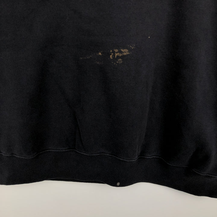 Nike TEAM Logo Sweatshirt (Men's Size L) cotton black type Vintage Second Hand