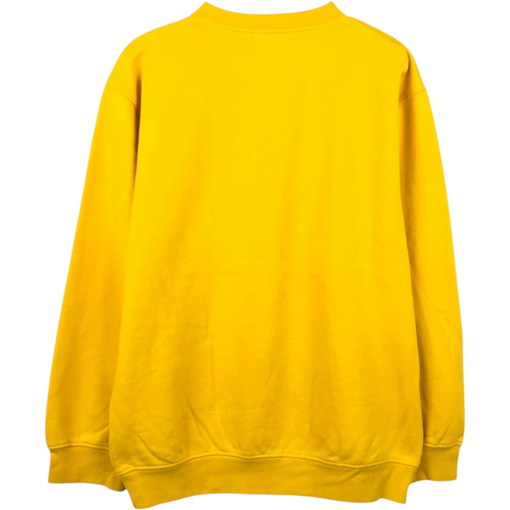 Nike Center Logo Sweatshirt (Men's Size L) cotton yellow type Vintage Second Hand