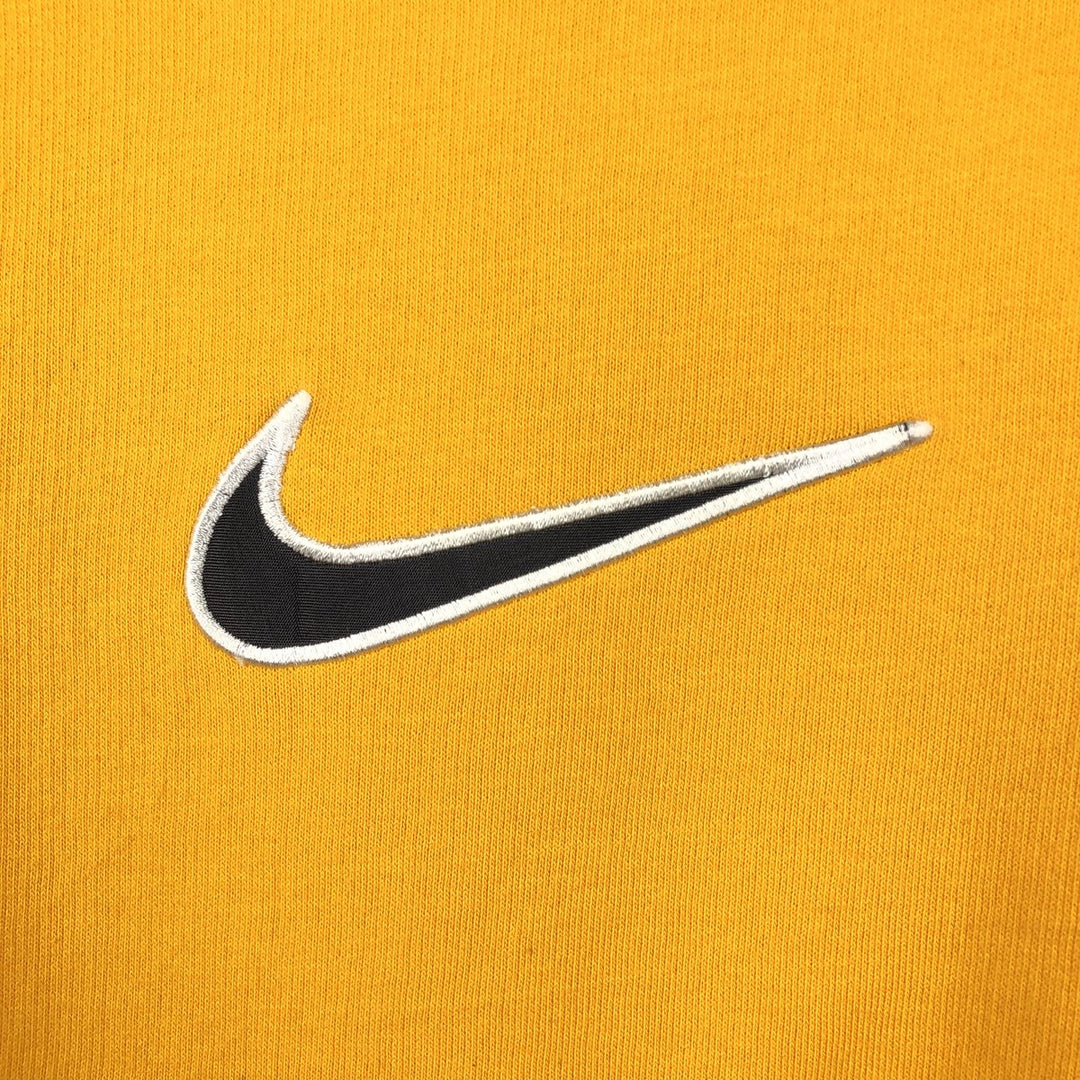 Nike Center Logo Sweatshirt (Men's Size L) cotton yellow type Vintage Second Hand