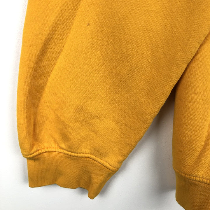Nike Center Logo Sweatshirt (Men's Size L) cotton yellow type Vintage Second Hand